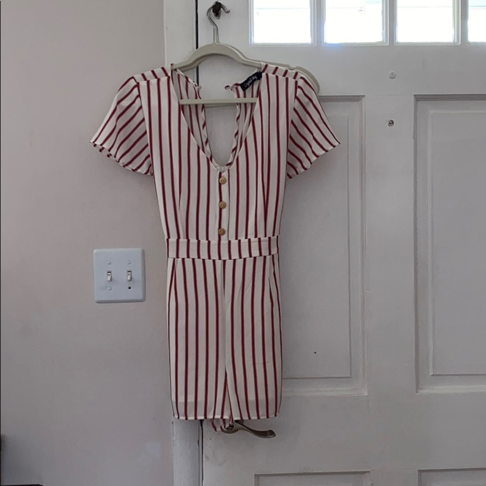 Pinstripe romper